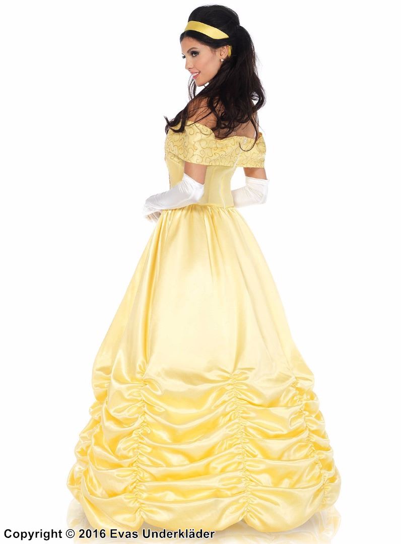 Belle, klassisk skönheten-klänning för maskerad